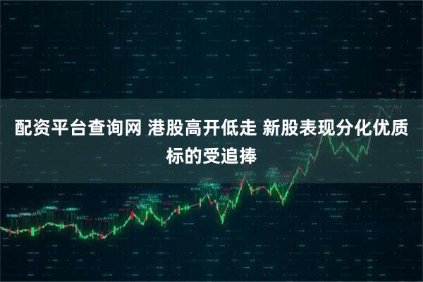 配资平台查询网 港股高开低走 新股表现分化优质标的受追捧