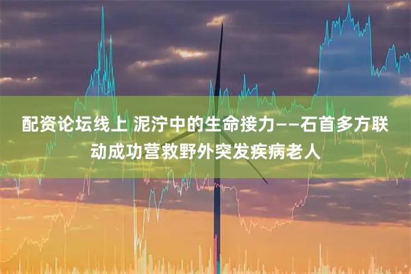 配资论坛线上 泥泞中的生命接力——石首多方联动成功营救野外突发疾病老人